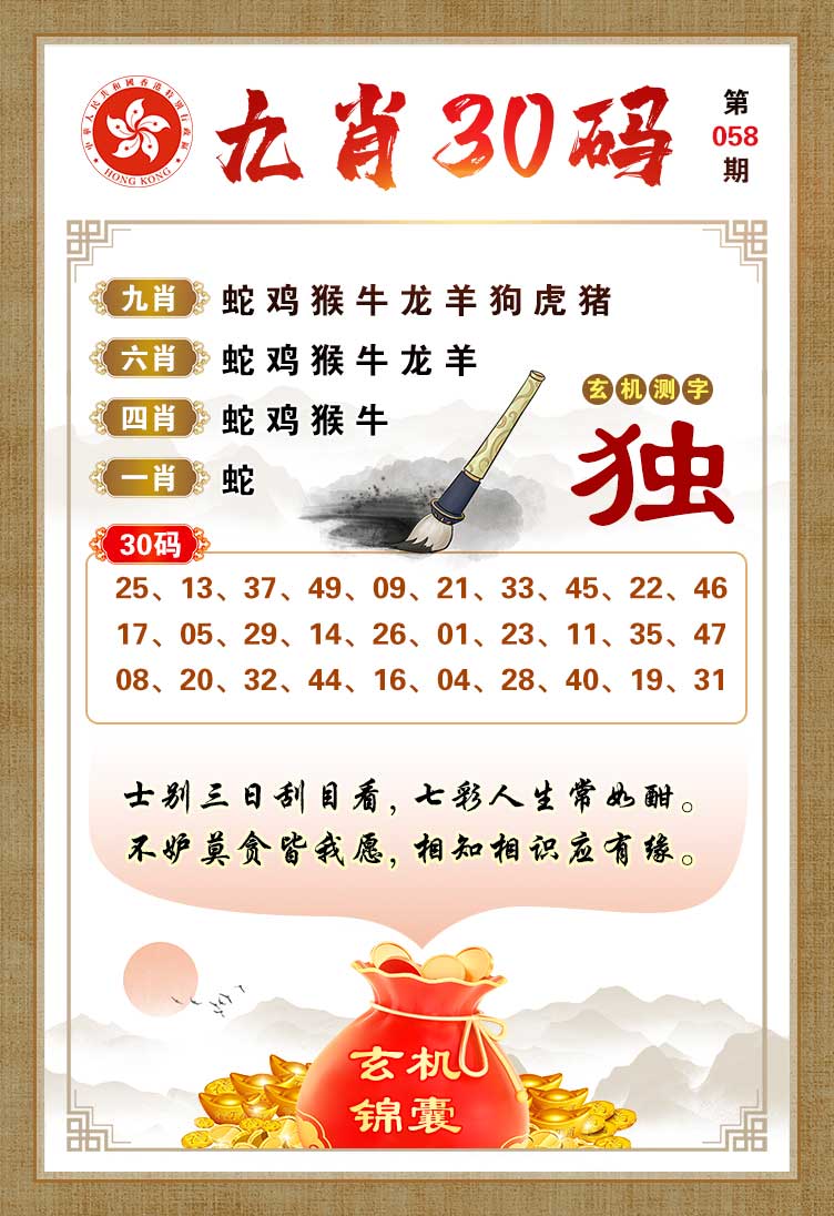 凤凰马经图